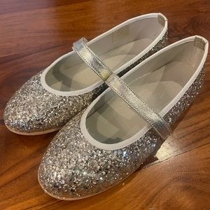 Childrenchic Classic Glitter Mary Jane-Gold